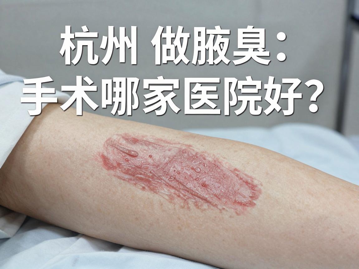 杭州做腋臭手术哪家医院好？这3家医院值得重点参考