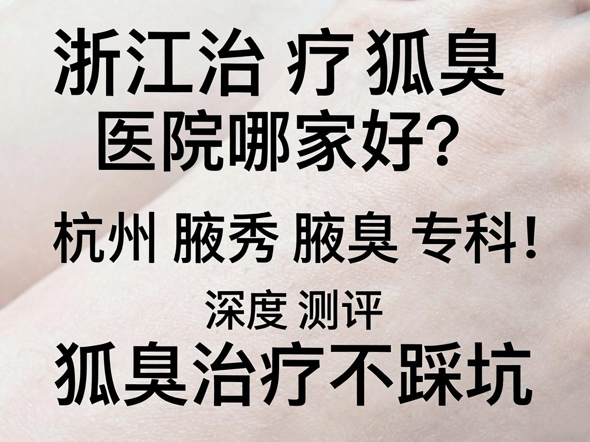 浙江治疗狐臭医院哪家好？深度测评杭州腋秀腋臭专科，狐臭治疗不踩坑