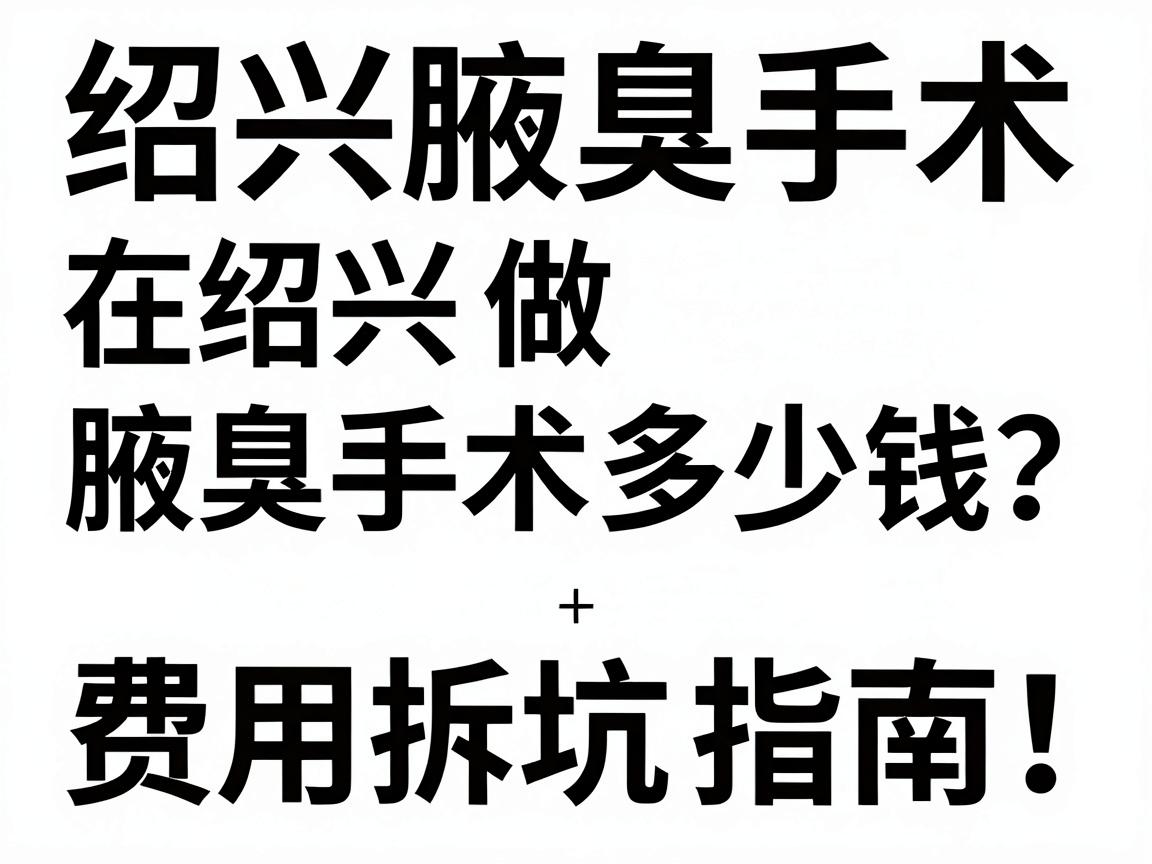 在绍兴做腋臭手术多少钱?费用拆解+避坑指南,绍兴腋臭手术价格全解析 在绍兴做腋臭手术多少钱?费用拆解+避坑指南,绍兴腋臭手术价格全解析