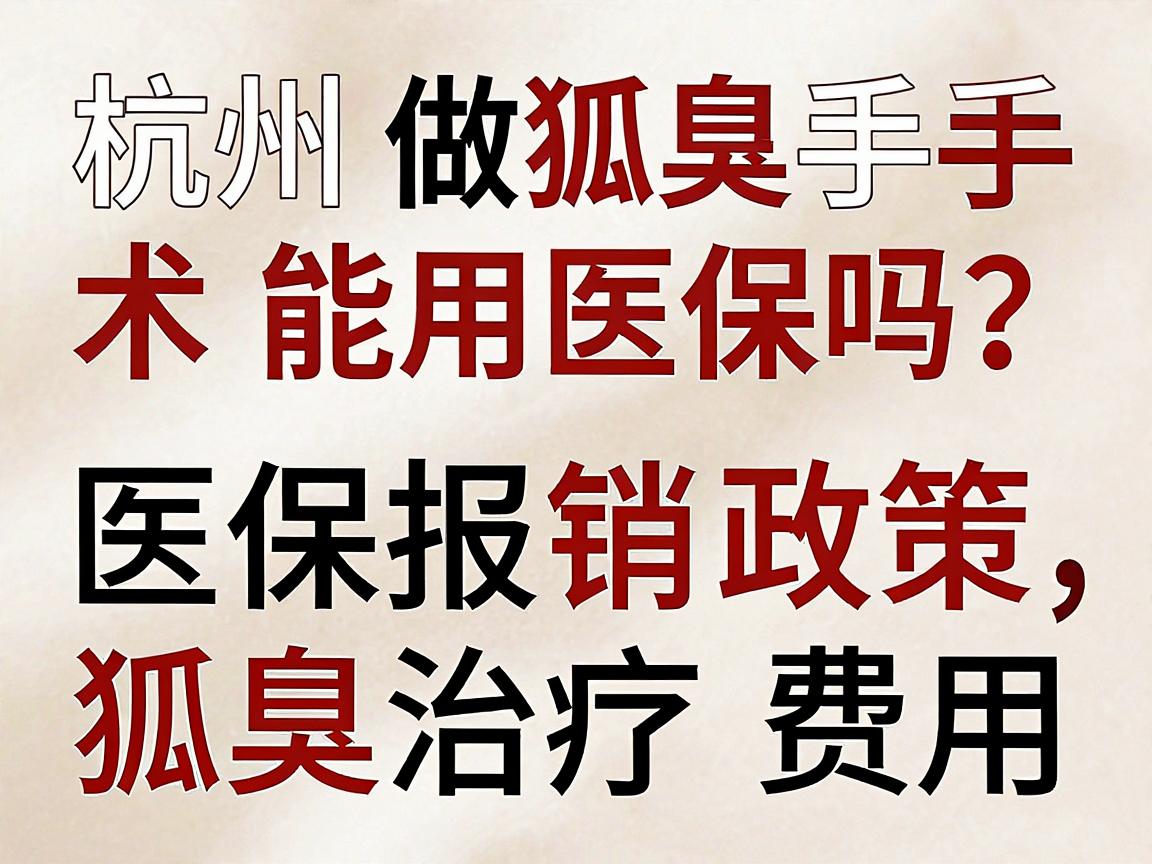 杭州做狐臭手术能用医保吗?医保报销政策与狐臭治疗费用全解析 杭州做狐臭手术能用医保吗?医保报销政策与狐臭治疗费用全解析