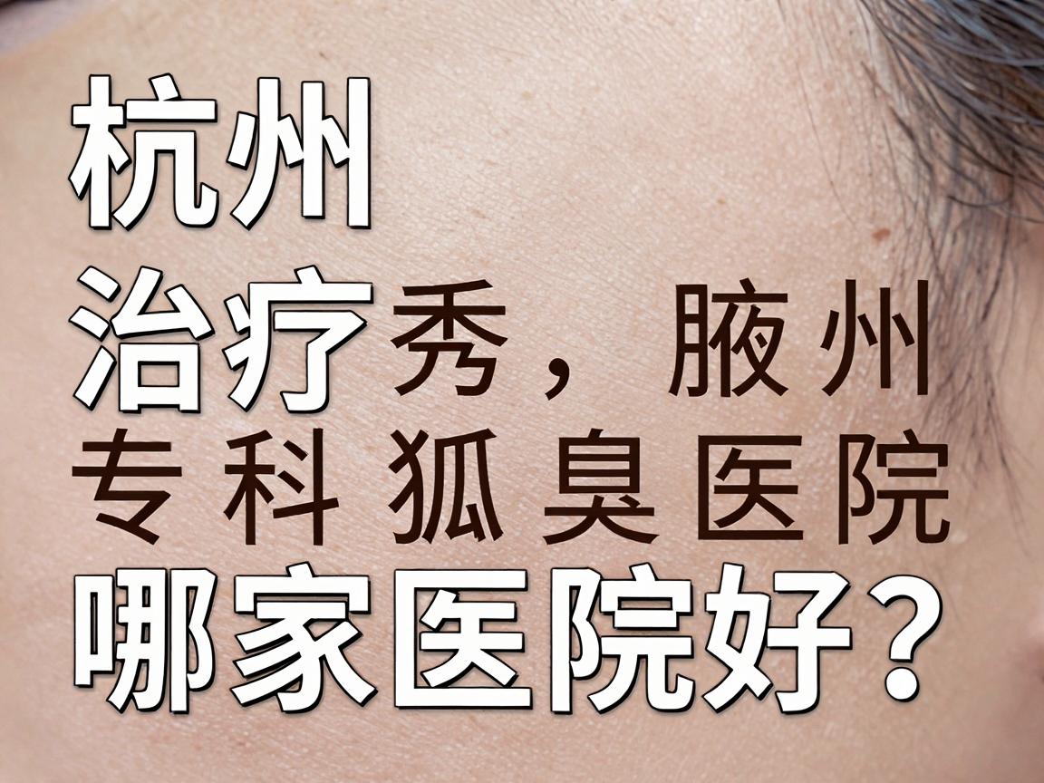杭州治疗狐臭哪家医院好？专业解析杭州腋秀腋臭专科医院好在哪里