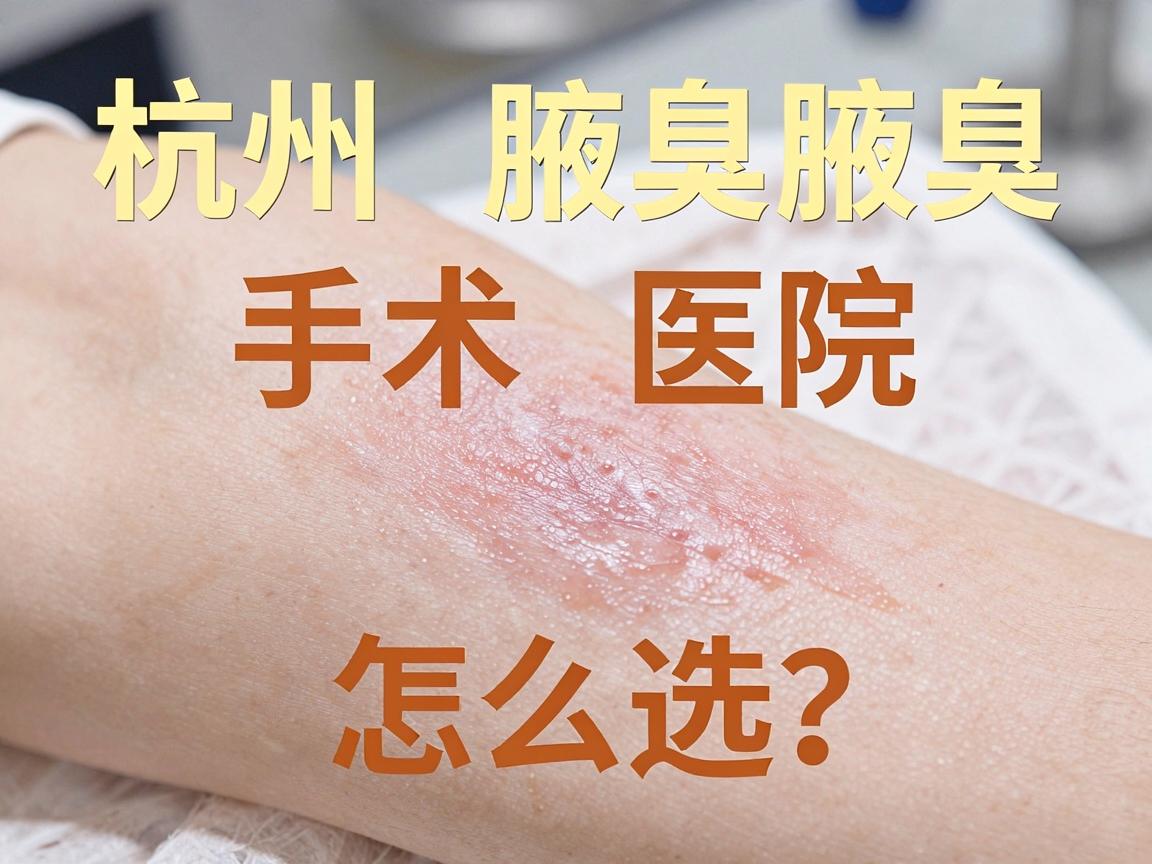杭州腋臭手术医院怎么选?专业腋臭手术医院的三个关键标准 杭州腋臭手术医院怎么选?专业腋臭手术医院的三个关键标准