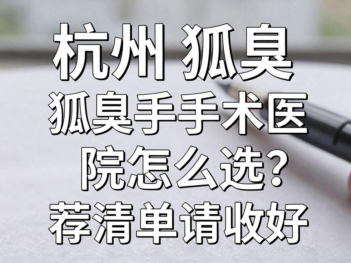 杭州狐臭手术医院推荐,狐臭手术医院怎么选?这份杭州狐臭手术医院推荐清单请收好 杭州狐臭手术医院推荐,狐臭手术医院怎么选?这份杭州狐臭手术医院推荐清单请收好