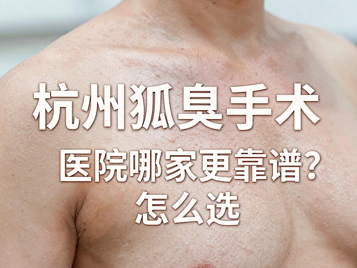 杭州狐臭手术医院怎么选?专业解析杭州狐臭手术医院哪家更靠谱 杭州狐臭手术医院怎么选?专业解析杭州狐臭手术医院哪家更靠谱