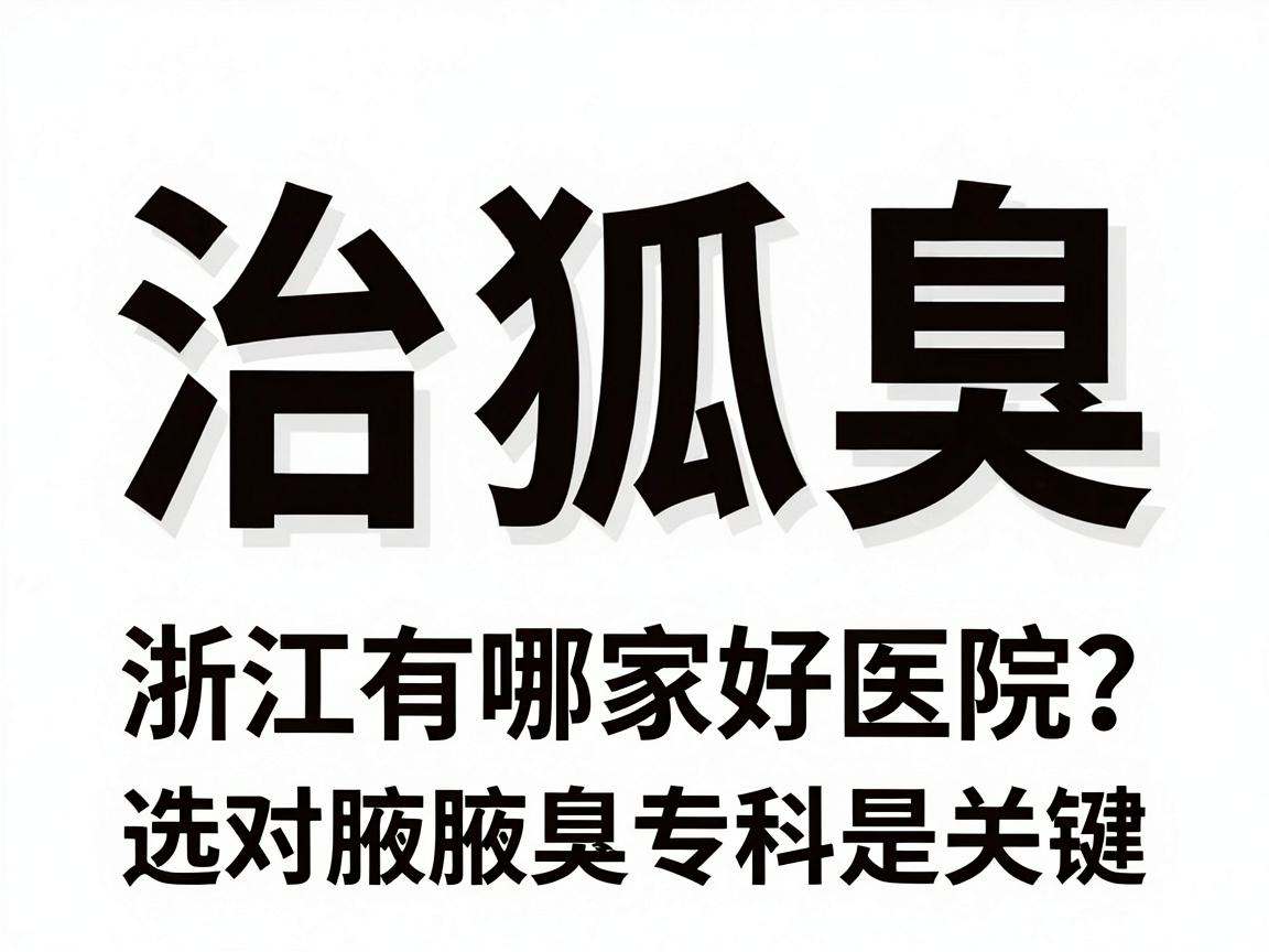 治狐臭,浙江有哪家好医院?选对腋臭专科是关键 治狐臭,浙江有哪家好医院?选对腋臭专科是关键