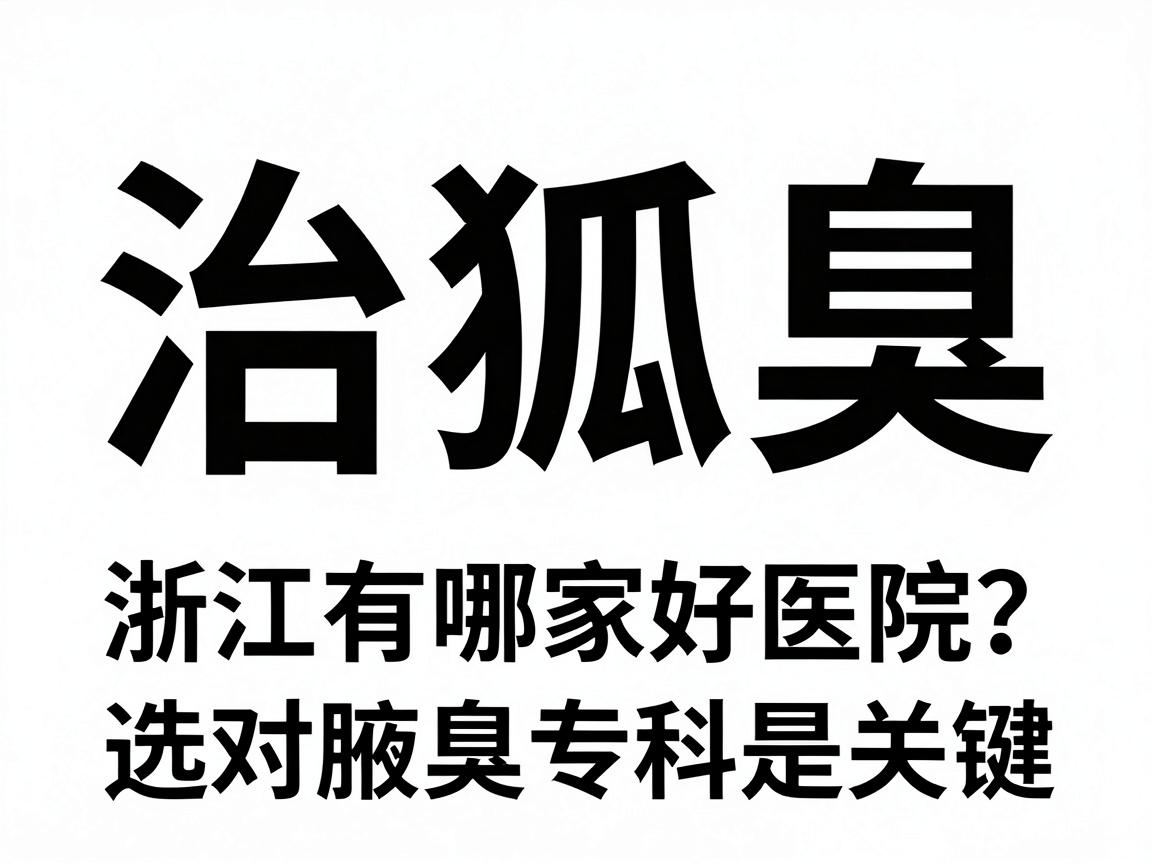 治狐臭,浙江有哪家好医院?选对腋臭专科是关键 治狐臭,浙江有哪家好医院?选对腋臭专科是关键