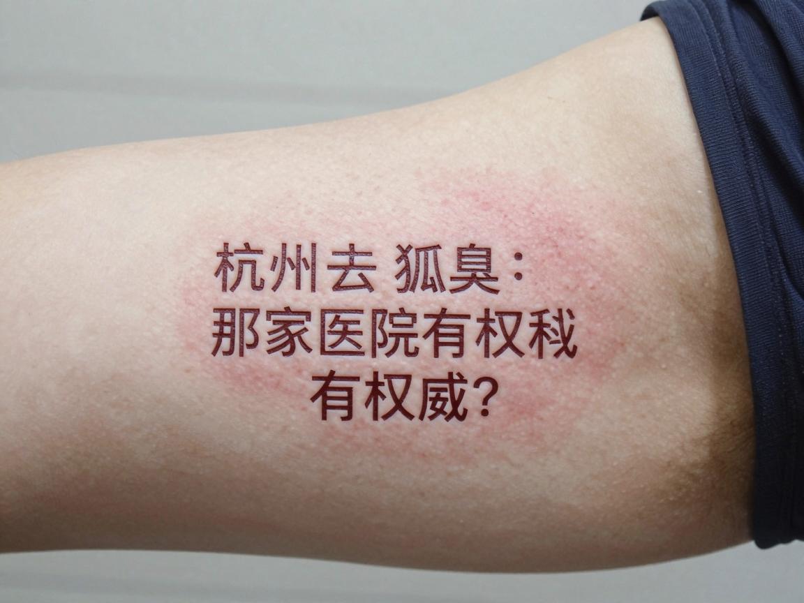 杭州去狐臭那家医院有权威？腋秀腋臭专科的权威性，看完这篇再决定