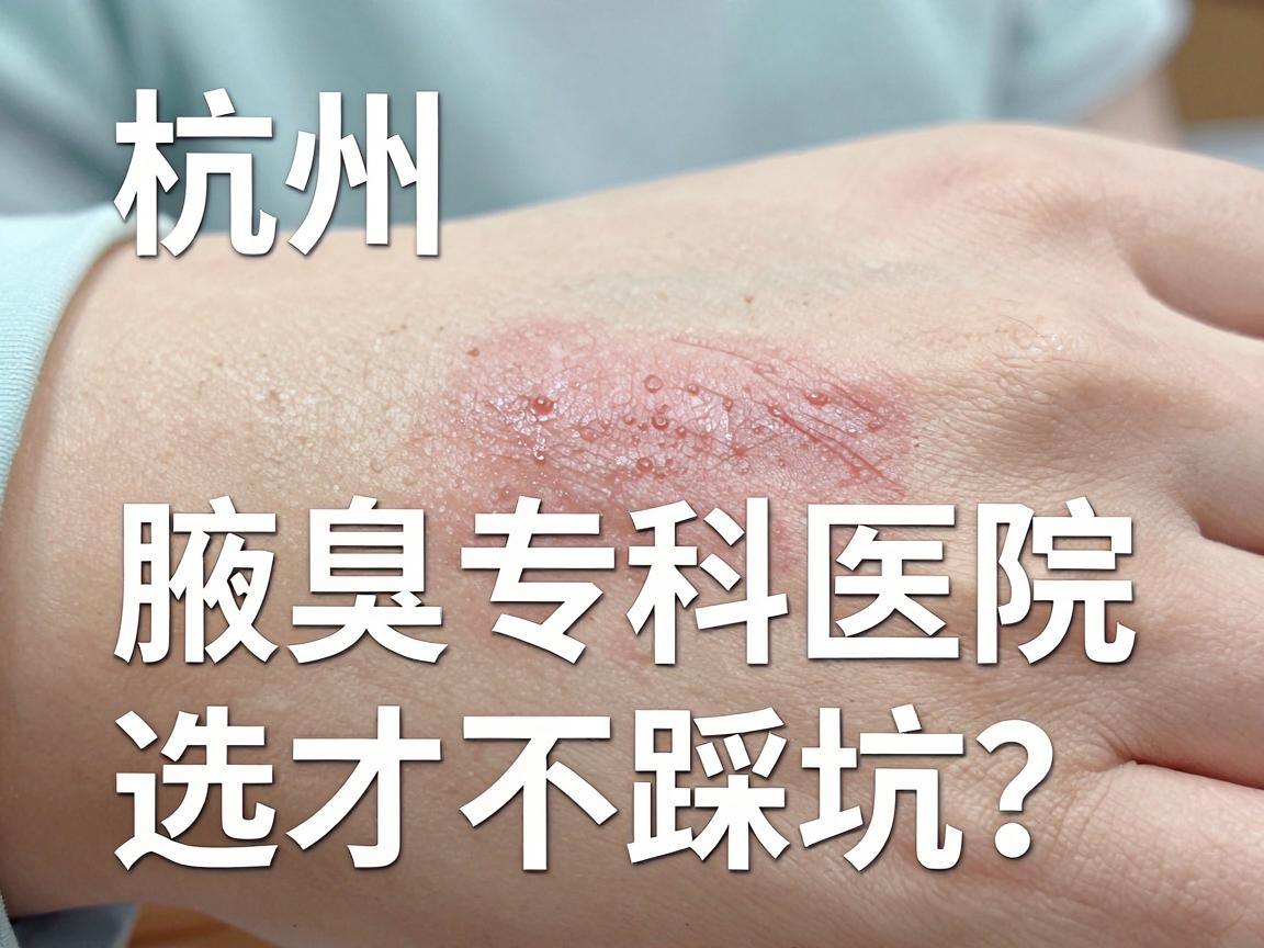 杭州腋臭手术哪家医院好？腋臭专科医院怎么选才不踩坑？