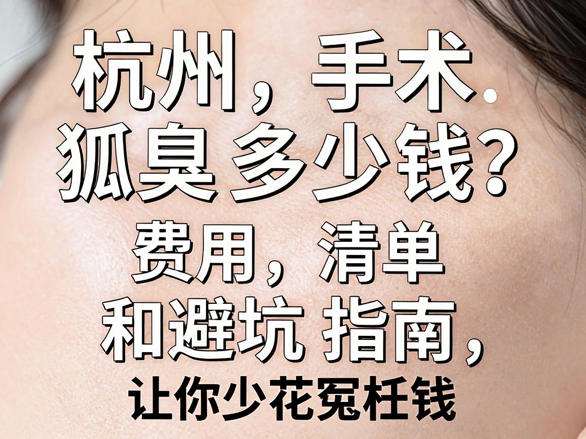 杭州微创狐臭手术多少钱?这份费用清单和避坑指南,让你少花冤枉钱 杭州微创狐臭手术多少钱?这份费用清单和避坑指南,让你少花冤枉钱