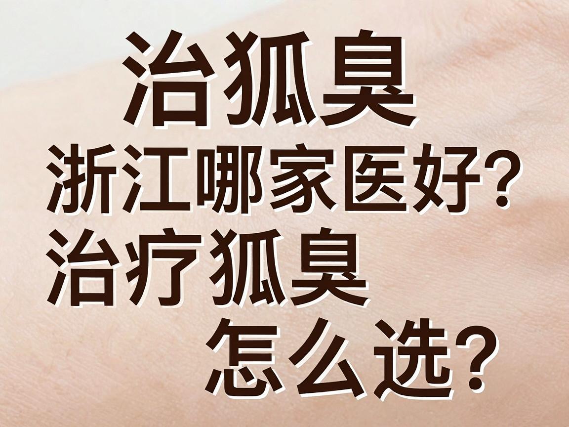 治狐臭浙江哪家医院最好？浙江狐臭治疗医院怎么选？这份攻略说透了