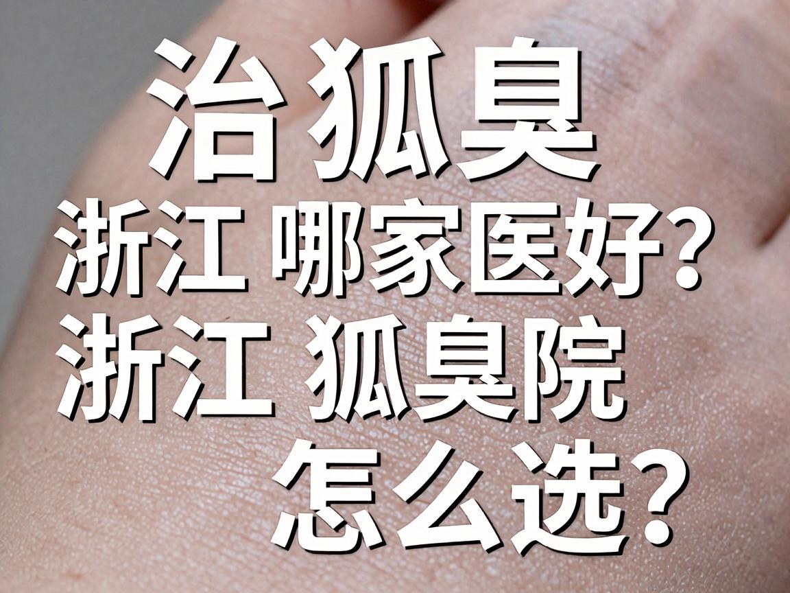 治狐臭浙江哪家医院最好？浙江狐臭治疗医院怎么选？这份攻略说透了