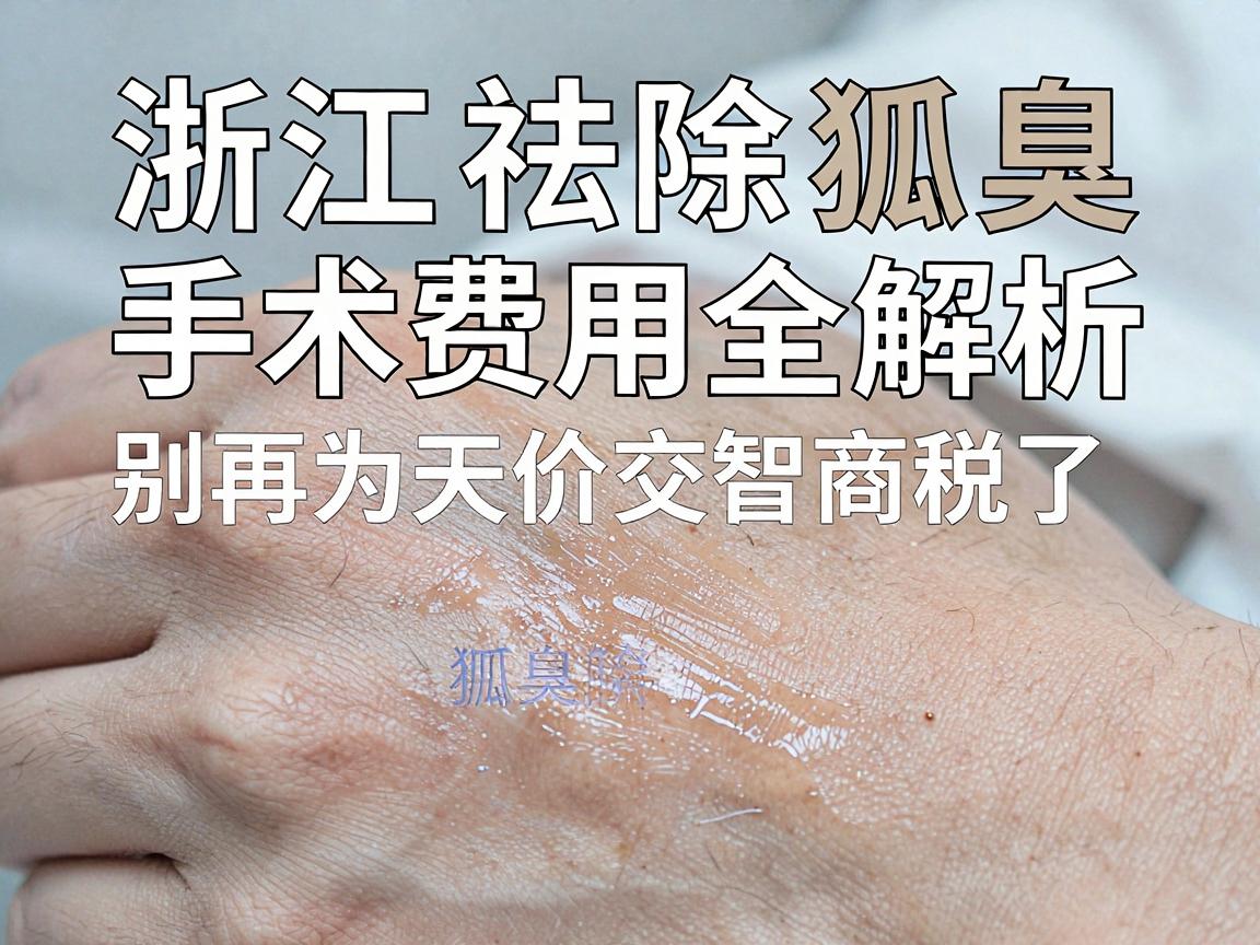 浙江祛除狐臭手术费用全解析，别再为天价祛除狐臭手术费交智商税了