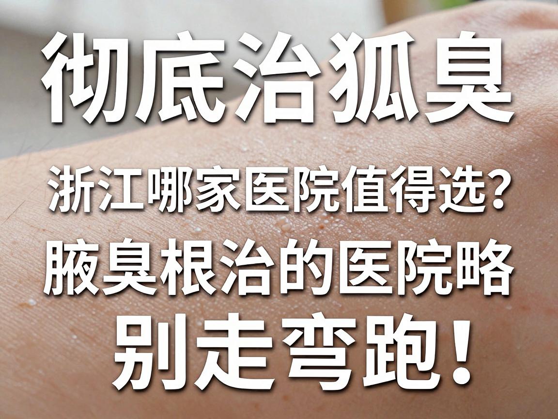彻底治狐臭，浙江哪家医院值得选？腋臭根治的医院攻略，别走弯路