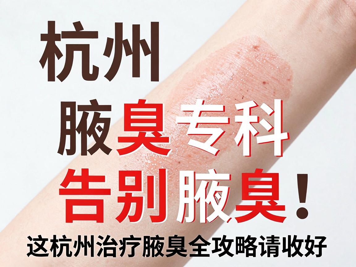 杭州腋秀腋臭专科，告别腋臭，这份杭州治疗腋臭全攻略请收好