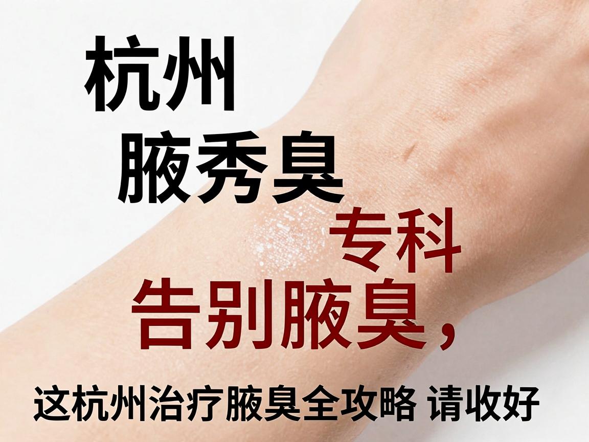 杭州腋秀腋臭专科，告别腋臭，这份杭州治疗腋臭全攻略请收好