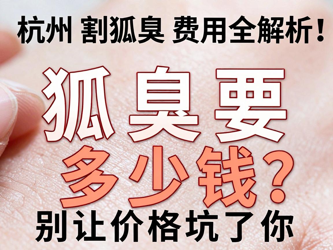 割狐臭要多少钱？杭州割狐臭费用全解析，别让价格坑了你