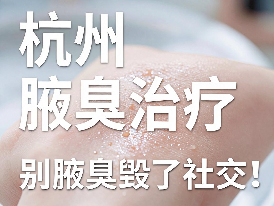 杭州腋臭治疗怎么选？别让腋臭毁了社交，科学除腋臭看这里