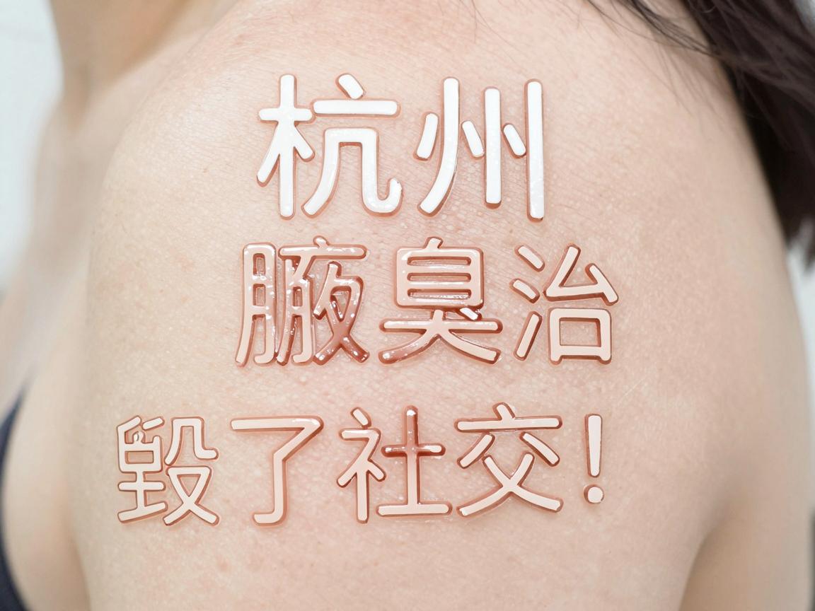 杭州腋臭治疗怎么选？别让腋臭毁了社交，科学除腋臭看这里