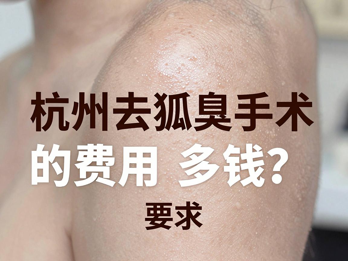 杭州去狐臭手术多钱?一文拆解杭州去狐臭手术的费用明细与避坑指南 杭州去狐臭手术多钱?一文拆解杭州去狐臭手术的费用明细与避坑指南