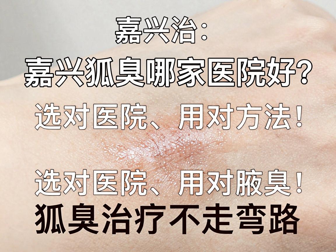 嘉兴治疗狐臭哪家医院好？选对医院、用对方法，狐臭治疗不走弯路