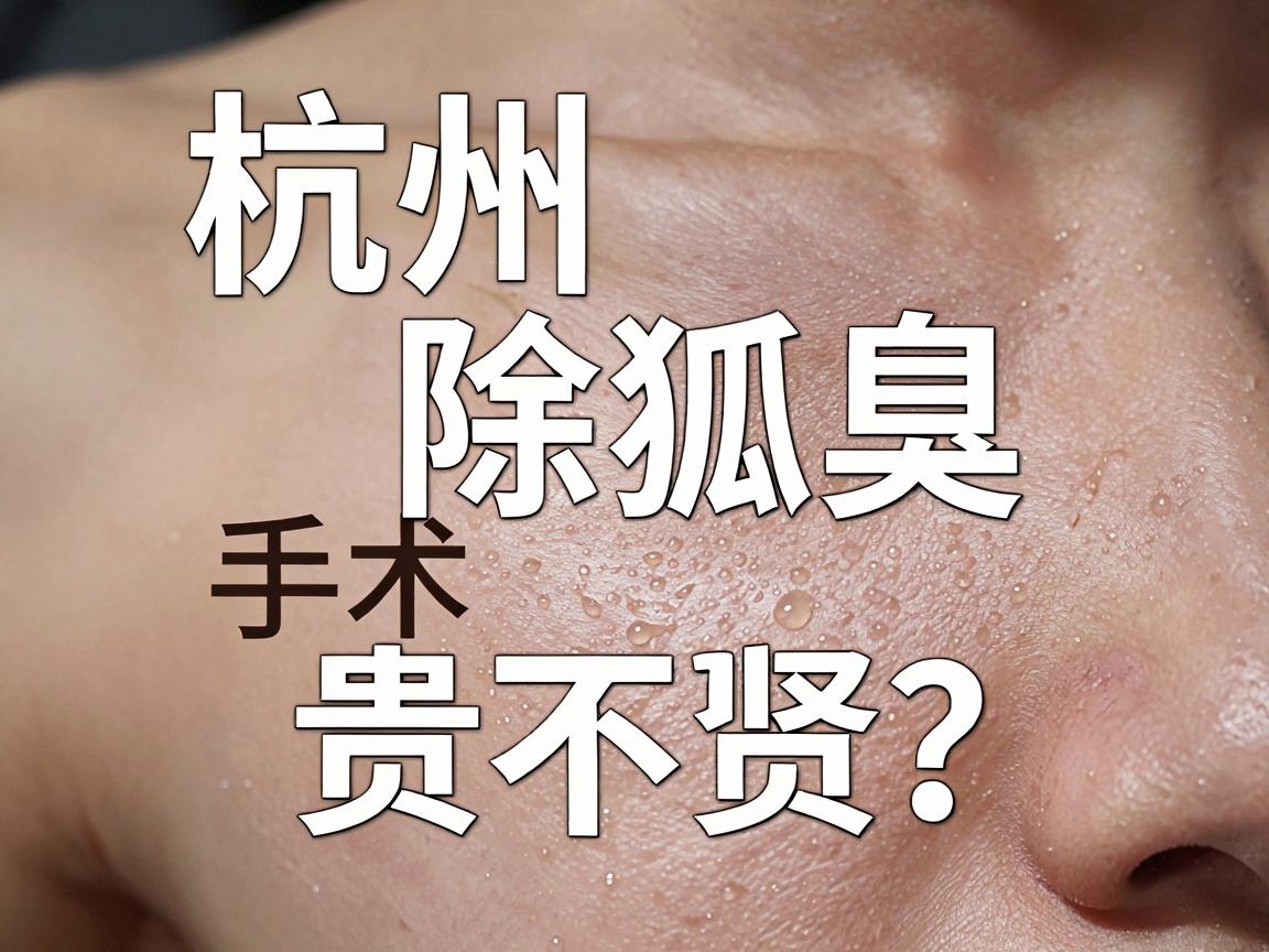 杭州除狐臭手术价格贵不贵?一文看懂杭州除狐臭手术价格差异与避坑指南 杭州除狐臭手术价格贵不贵?一文看懂杭州除狐臭手术价格差异与避坑指南