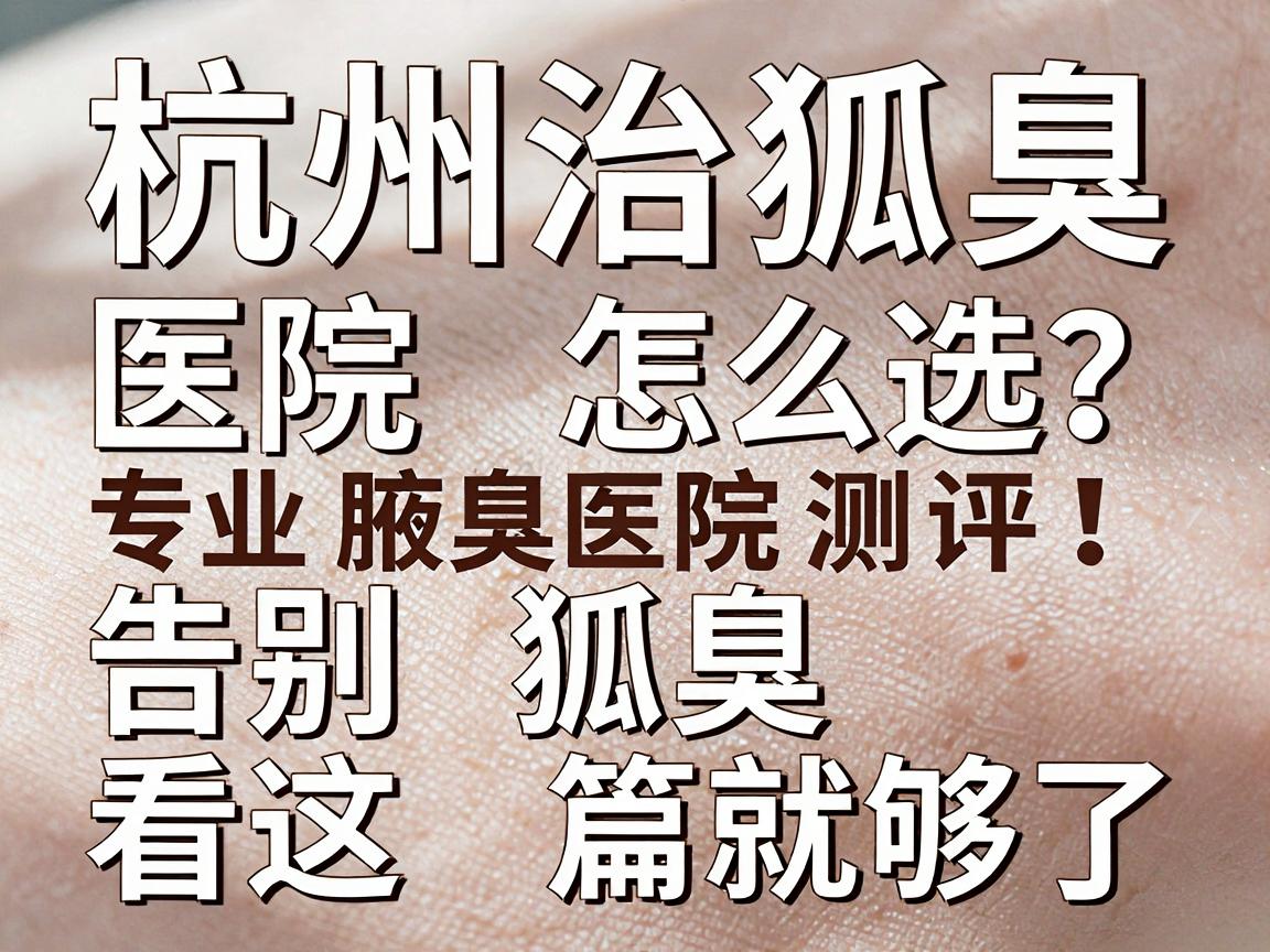 杭州治狐臭医院怎么选?专业腋臭医院测评,告别狐臭看这篇就够了 杭州治狐臭医院怎么选?专业腋臭医院测评,告别狐臭看这篇就够了