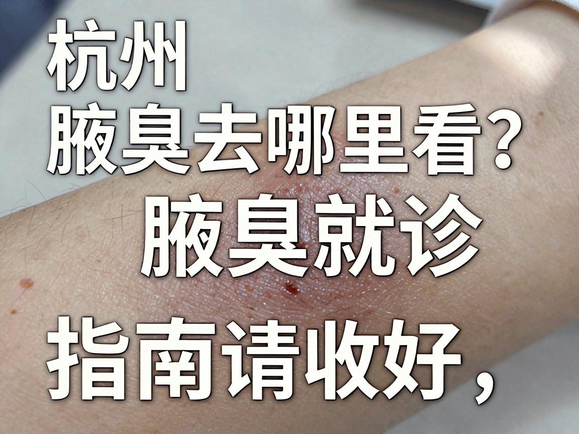 杭州腋臭去哪里看？这份杭州腋臭就诊指南，请收好
