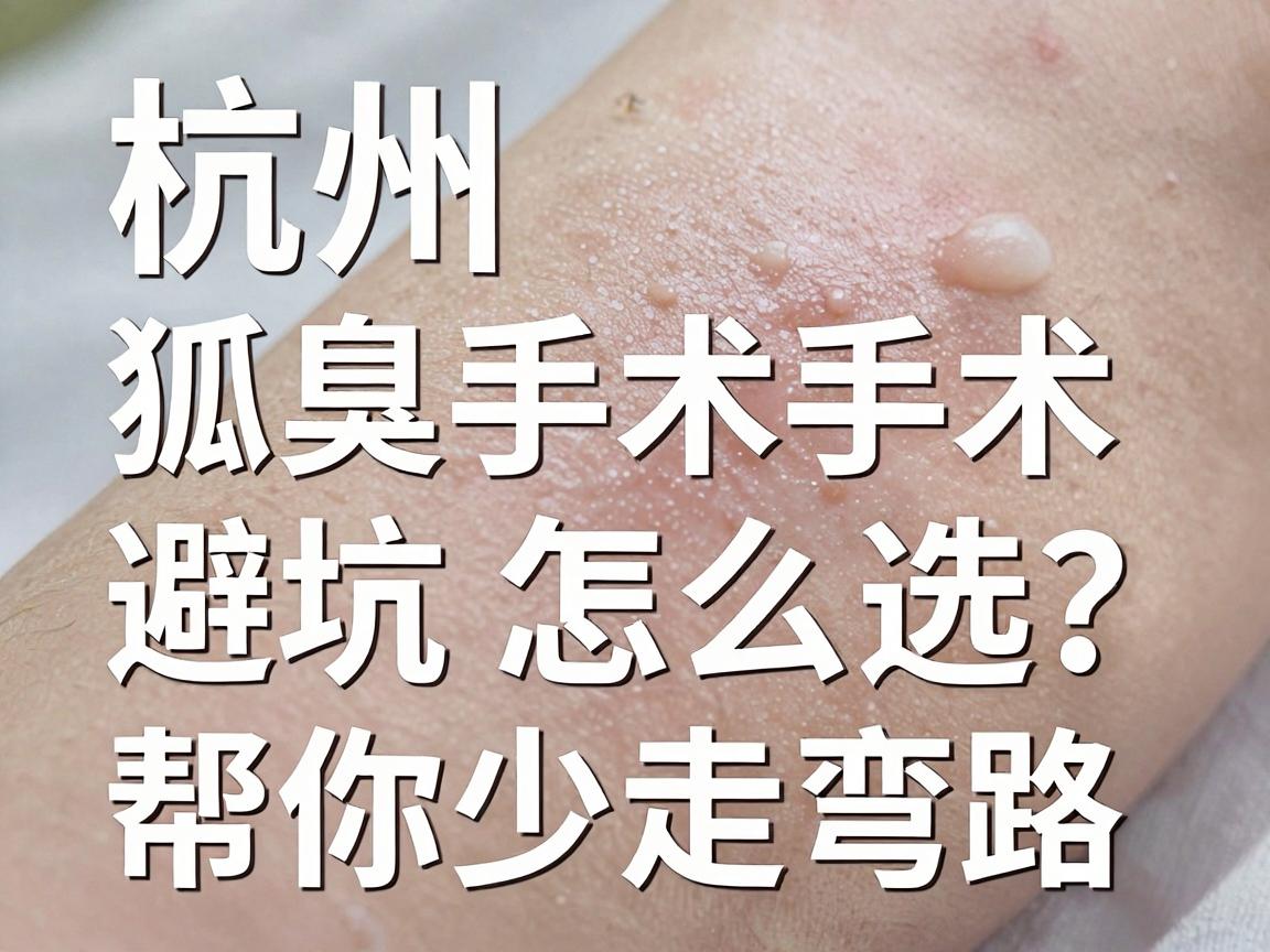 杭州狐臭手术怎么选?这篇狐臭手术避坑指南,帮你少走弯路 杭州狐臭手术怎么选?这篇狐臭手术避坑指南,帮你少走弯路