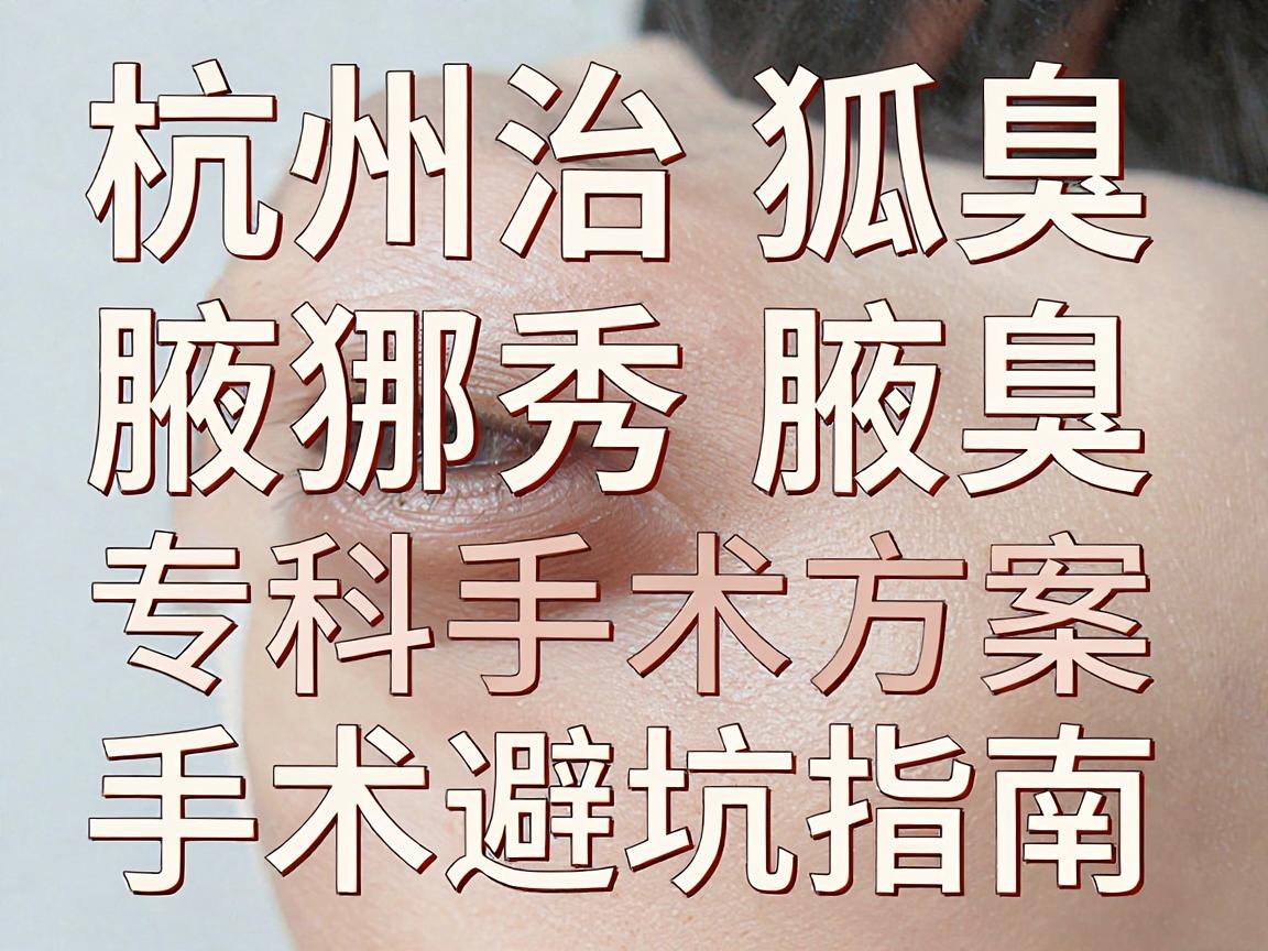 杭州治狐臭手术哪家强?腋秀腋臭专科手术方案全解析 杭州狐臭手术避坑指南 杭州治狐臭手术哪家强?腋秀腋臭专科手术方案全解析 杭州狐臭手术避坑指南