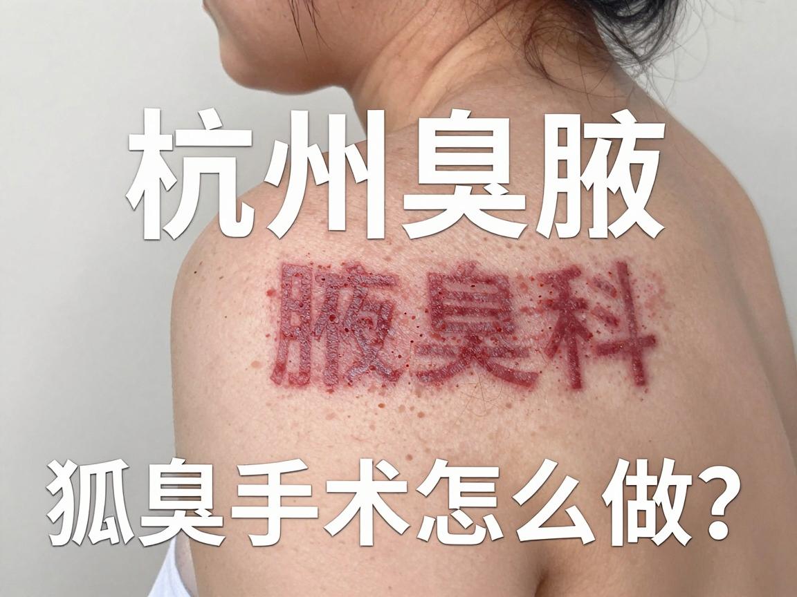 杭州狐臭手术怎么做?杭州腋秀腋臭专科的狐臭手术全流程拆解,让你安心告别异味 杭州狐臭手术怎么做?杭州腋秀腋臭专科的狐臭手术全流程拆解,让你安心告别异味