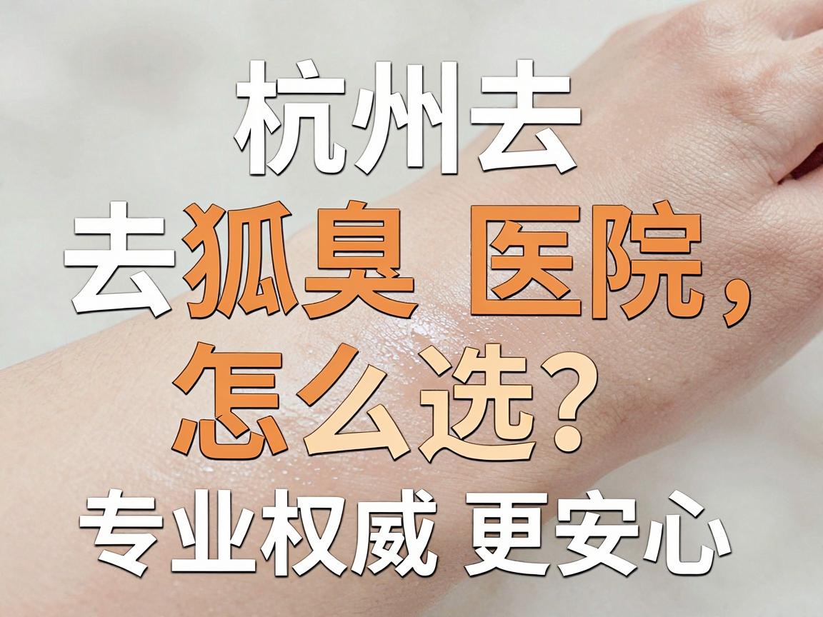 杭州去狐臭医院怎么选?去狐臭认准腋秀,专业权威更安心 杭州去狐臭医院怎么选?去狐臭认准腋秀,专业权威更安心