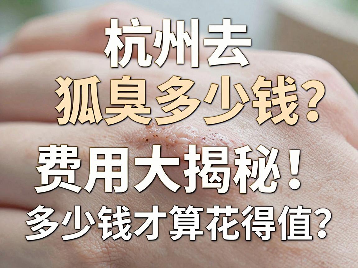 杭州去狐臭多少钱？手术费用大揭秘，多少钱才算花得值？