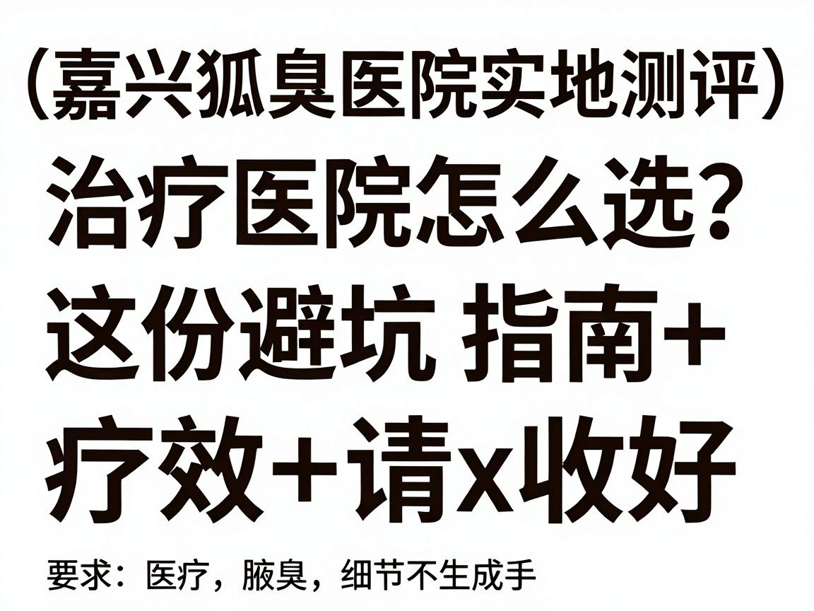 嘉兴狐臭治疗医院怎么选？这份避坑指南+疗效对比请收好（嘉兴狐臭医院实地测评）