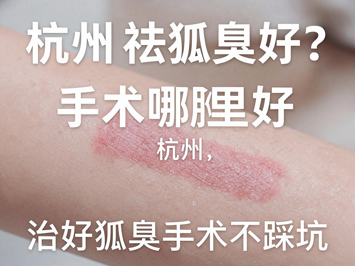 杭州祛狐臭手术哪里好？选对杭州腋秀，治好狐臭手术不踩坑