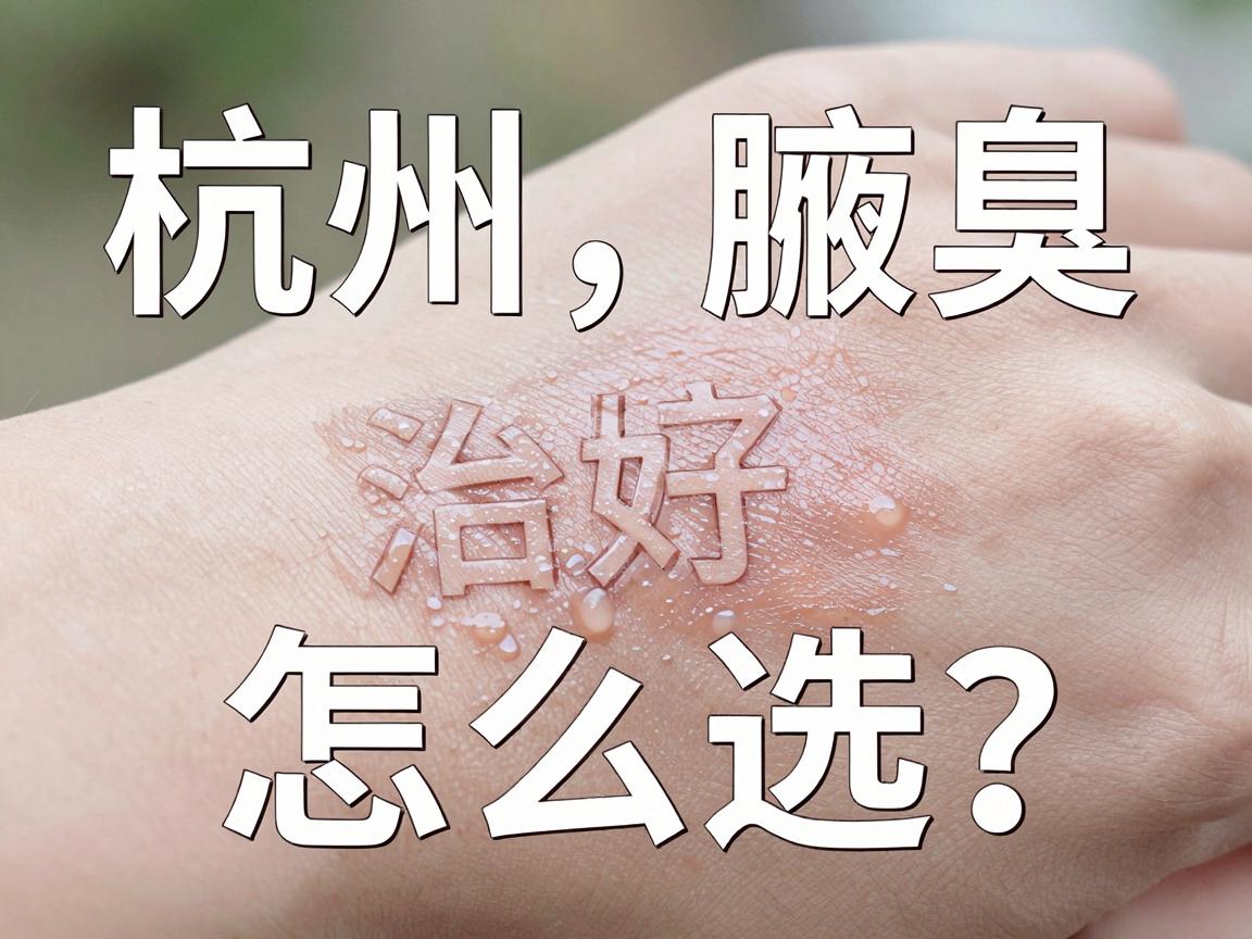 杭州治腋臭的医院怎么选？治腋臭的医院效果好不好，关键看这三点