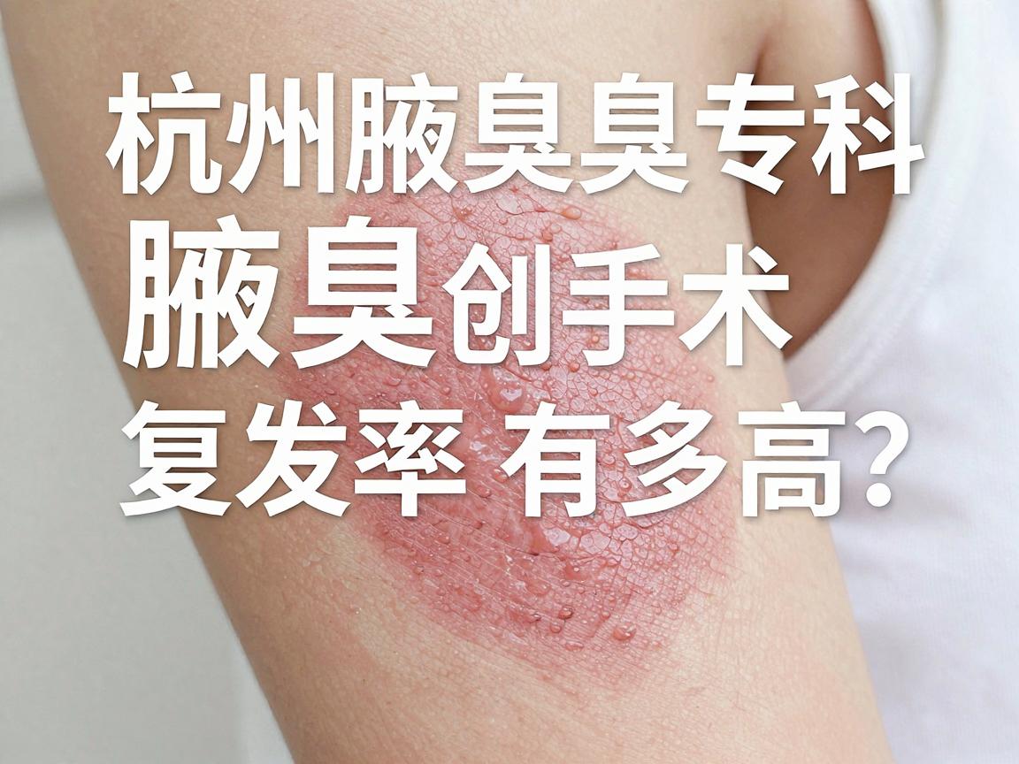 腋臭微创手术复发率有多高?杭州腋臭专科医生想说,腋臭复发预防比手术本身更重要 腋臭微创手术复发率有多高?杭州腋臭专科医生想说,腋臭复发预防比手术本身更重要