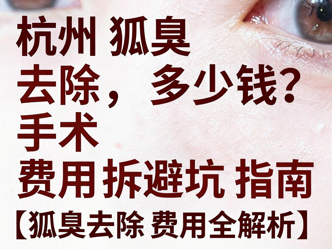 杭州狐臭去除多少钱？手术费用拆解，附省钱避坑指南（狐臭去除费用全解析）