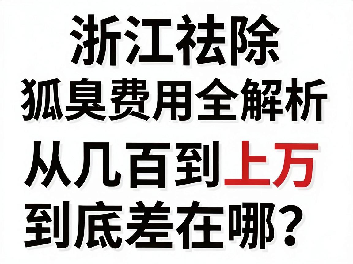 浙江祛除狐臭费用全解析,从几百到上万的差价,到底差在哪? 浙江祛除狐臭费用全解析,从几百到上万的差价,到底差在哪?