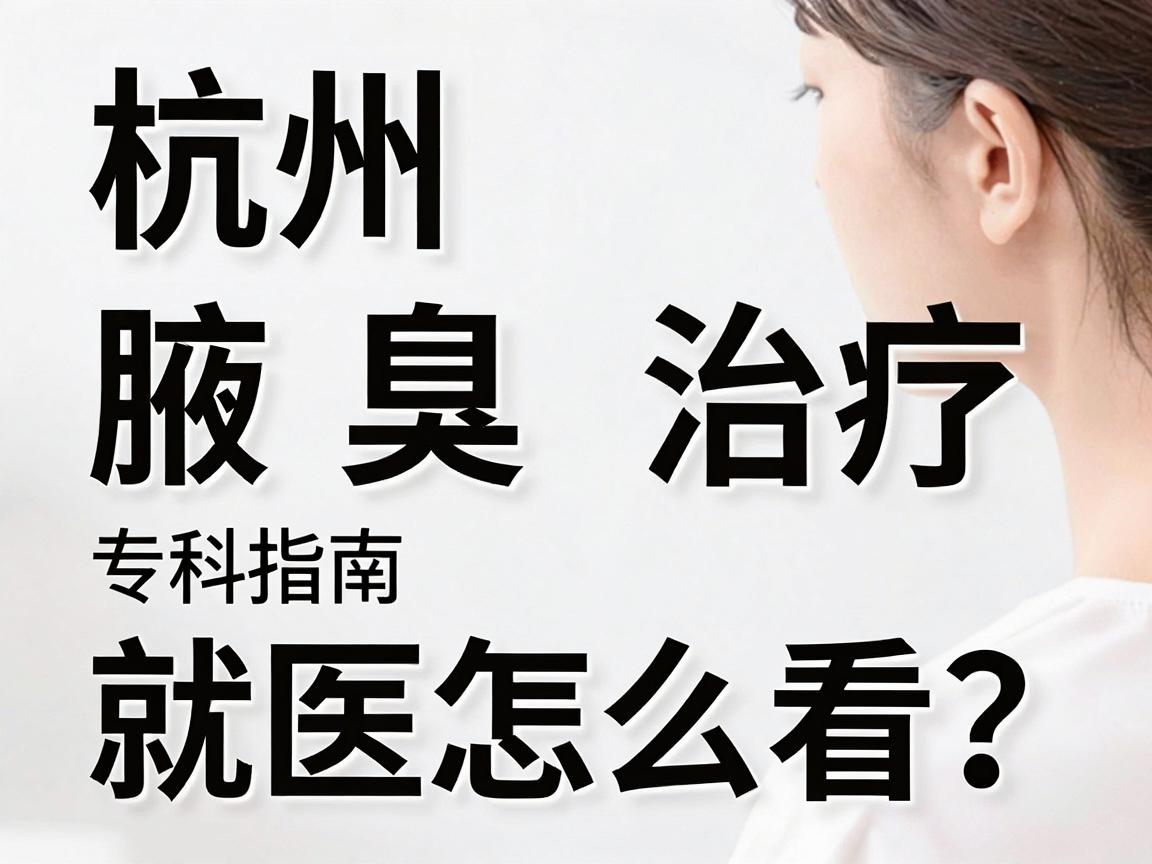 杭州腋臭治疗医院排名怎么看？这份杭州腋臭专科就医指南请收好