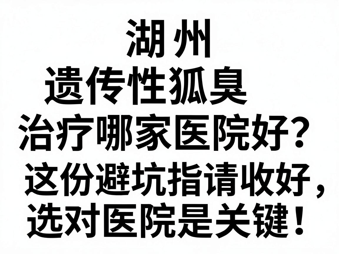 湖州遗传性狐臭治疗哪家医院好?这份避坑指南请收好,选对医院是关键! 湖州遗传性狐臭治疗哪家医院好?这份避坑指南请收好,选对医院是关键!