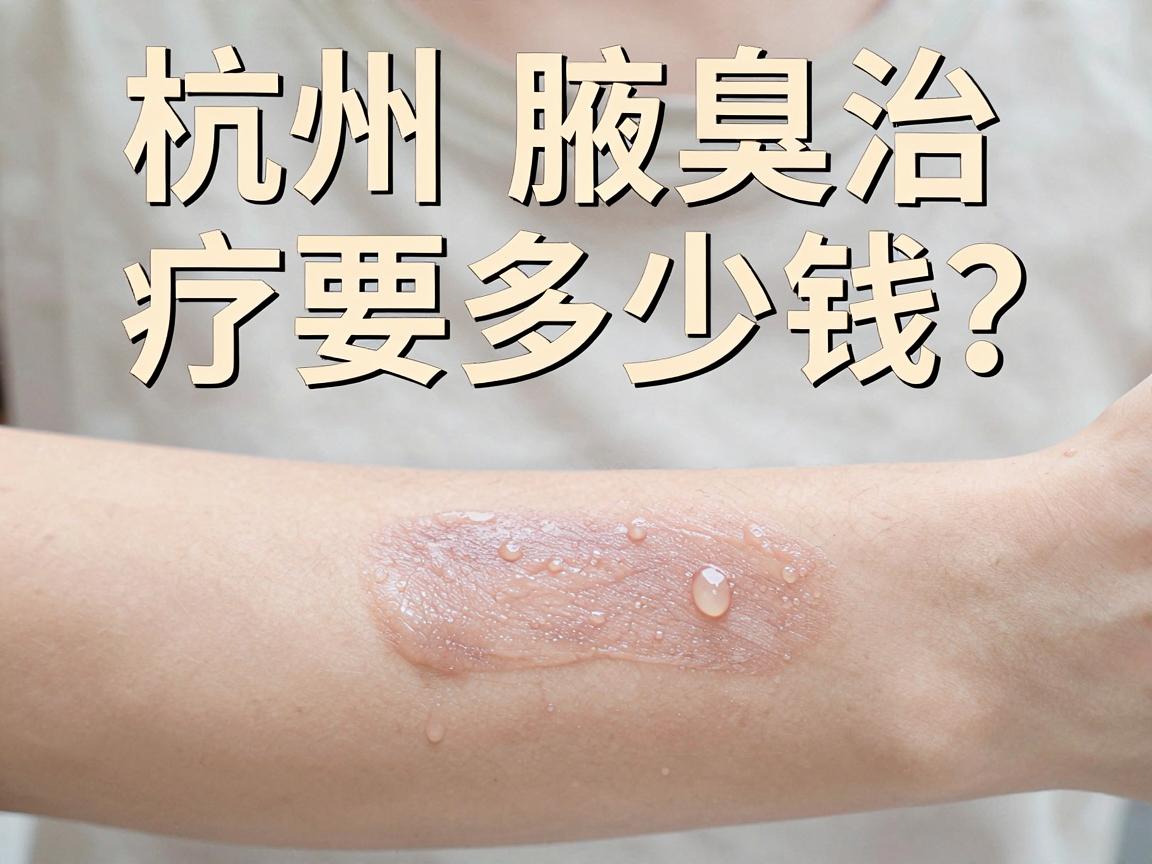 杭州腋臭治疗要多少钱？一篇讲透杭州腋臭治疗的费用逻辑与省钱重点