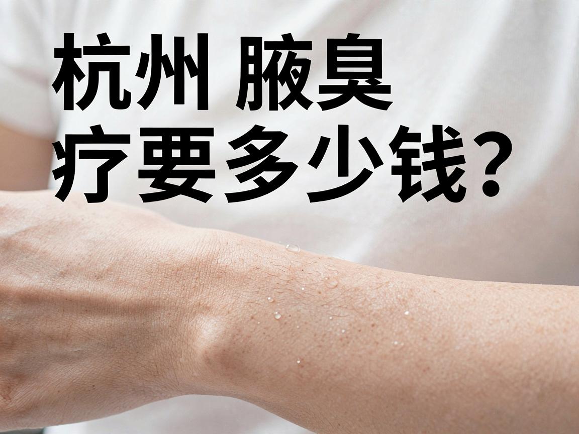 杭州腋臭治疗要多少钱？一篇讲透杭州腋臭治疗的费用逻辑与省钱重点
